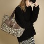 Sweater by Zadig & Voltaire Turlteneck by Rag & Bone Shoes by Timberland Bags: Albie Tote in fall Leopard, Minde backpack in fall leopard