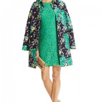 DVF Amanda Printed Silk Coat