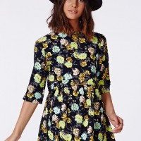 Missguided Floral Smock Dress