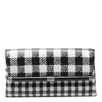 DVF Envelope Gingham Printed Clutch