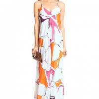 DVF Barths Silk Maxi Dress