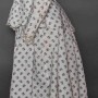 cotton print bustle dress, 1870s