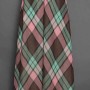 plaid maxi dress, paris, early 1970s