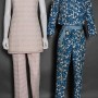 two cotton pant suits, 1950s & 1960s