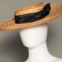 lady's straw summer hat, c. 1902