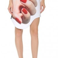 Karla Spetic Hand Print Mini Skirt