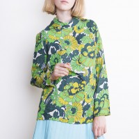 Granee for Tales of Vintage Green Floral Tunic