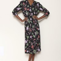 Granee Floral 80s Dress