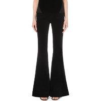 J. Brand Black Velvet Flared Jeans