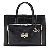 DVF Black 'Secret Agent' Bag