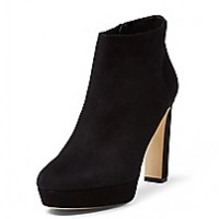 DVF Black Suede 'Monica' Bootie