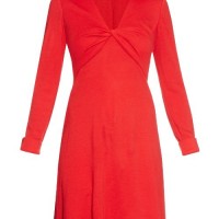 DVF Red Twist Dress