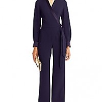 DVF Navy 'Margot' Jumpsuit