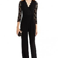 DVF Black 'Marlowe' Jumpsuit