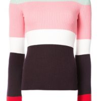 JOOSTRICOT Mango Blush Color Block Crew Neck