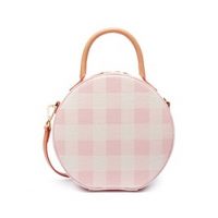 Mansur Gavriel Pink Gingham Circle Bag