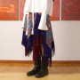Traditional Russian scarf worn as skirt.