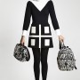 o Skirt: Lisa Perry o Top/turtleneck: Derek Lam o Tights: We Love Colors o Shoes: American Apparel o Bag: Challenger Backpack in Zebra, Rizzi in Zebra and Bubblegum