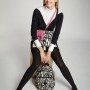 o Skirt: Lisa Perry o Top/turtleneck: Derek Lam o Tights: We Love Colors o Shoes: American Apparel o Bag: Challenger Backpack in Zebra, Rizzi in Zebra and Bubblegum